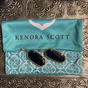 Kendra Scott Dark Navy Drop Earrings